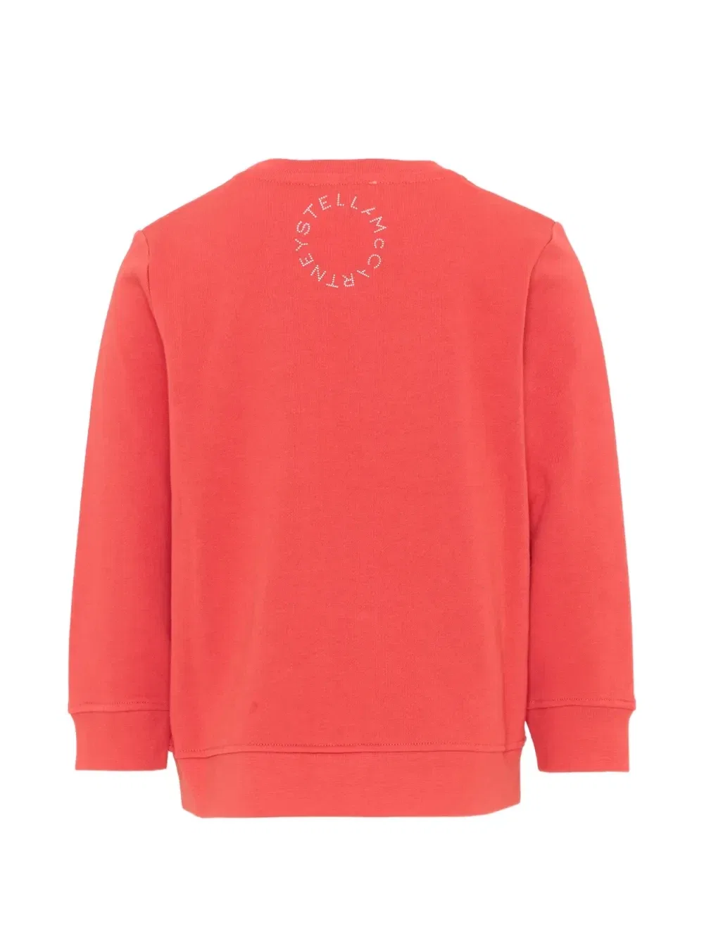 Хлопковый свитшот с логотипом Stella McCartney Kids, красный — фото 2