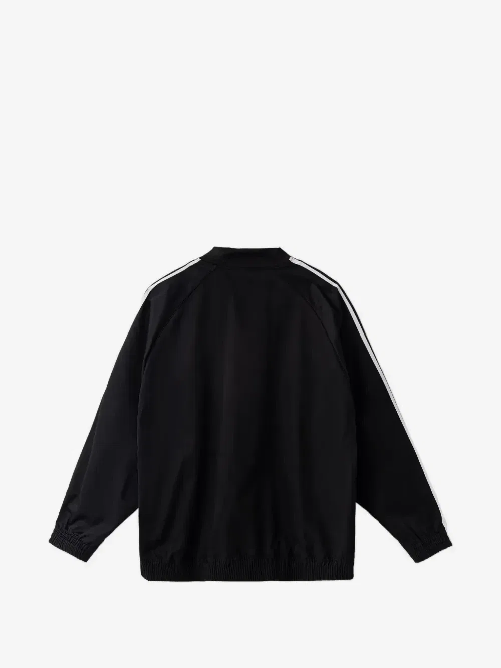 Классическая хлопковая твиловая олимпийка Adidas, черный — фото 2