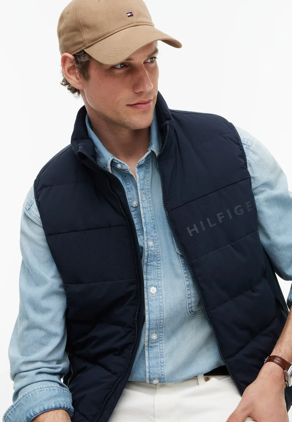 Фирменный жилет Tommy Hilfiger, Navy Blue — фото 4