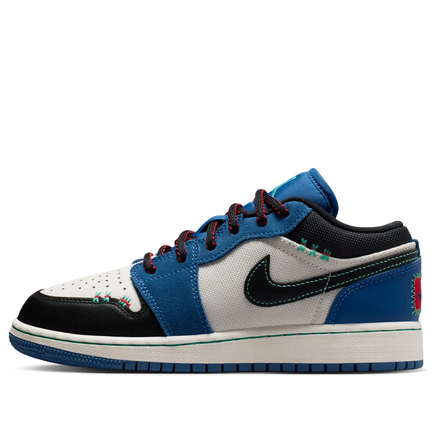 Детские кроссовки с шнуровкой Air Jordan 1 Low SE, синий