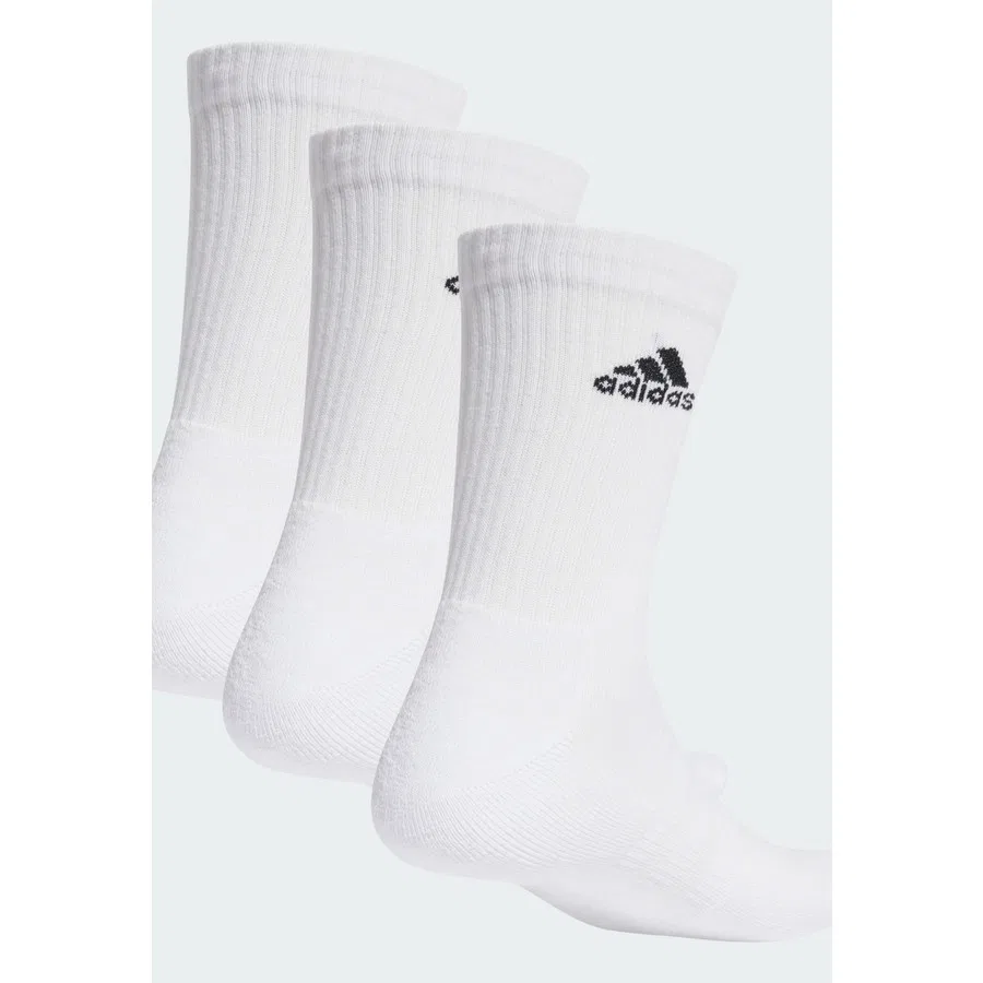 Носки спортивные с высокой пяткой, с хлопком, модель Performance HT3446, adidas, Бело-черный — фото 4