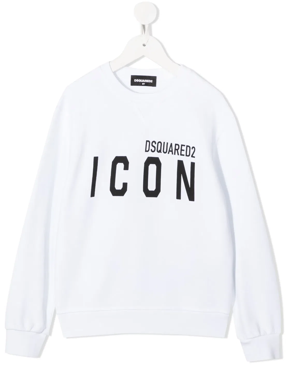 Хлопковое худи с логотипом DSQUARED2, белый