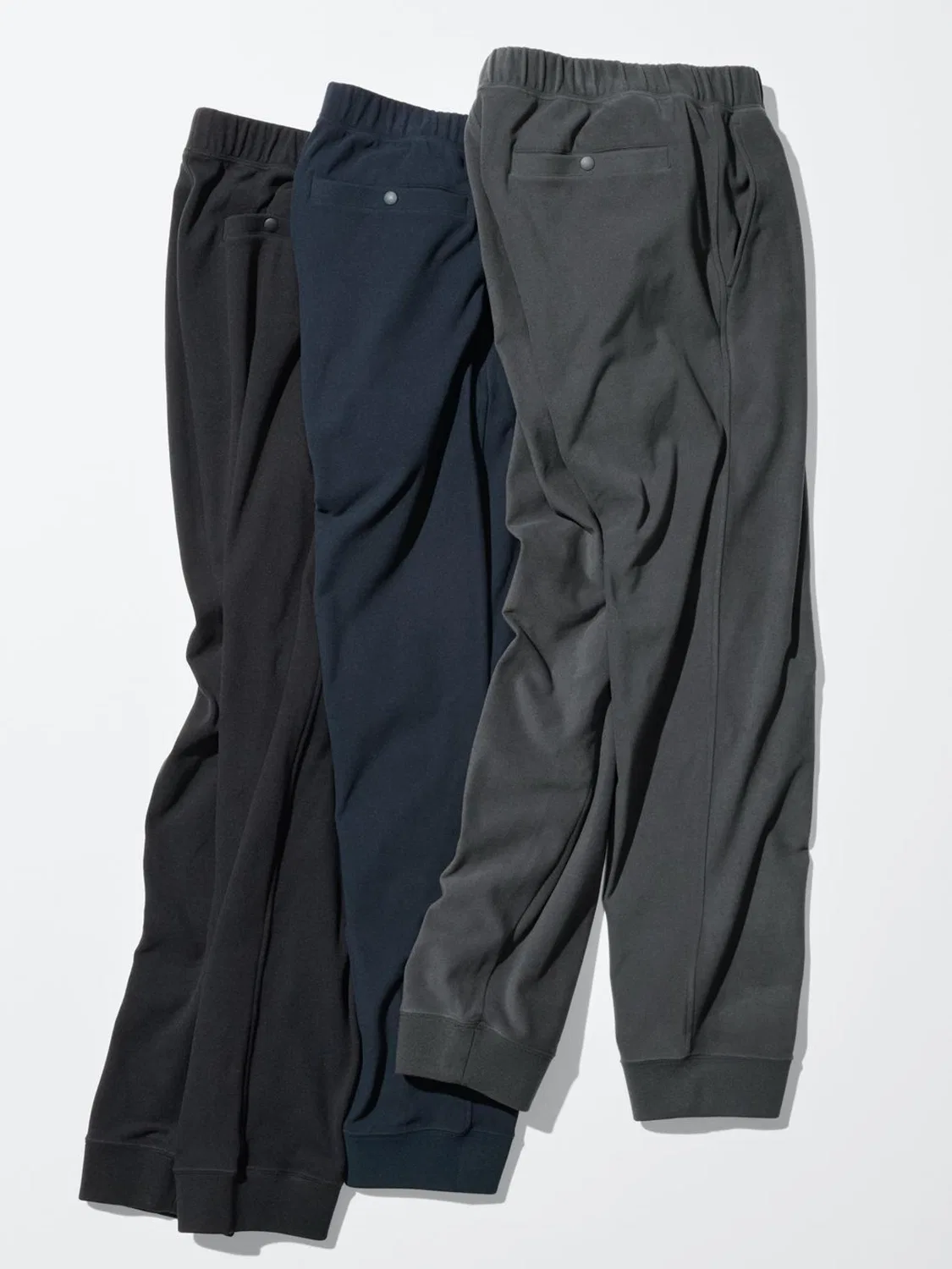 Брюки из мягкого флиса с завязками Uniqlo, темно-синий — фото 2