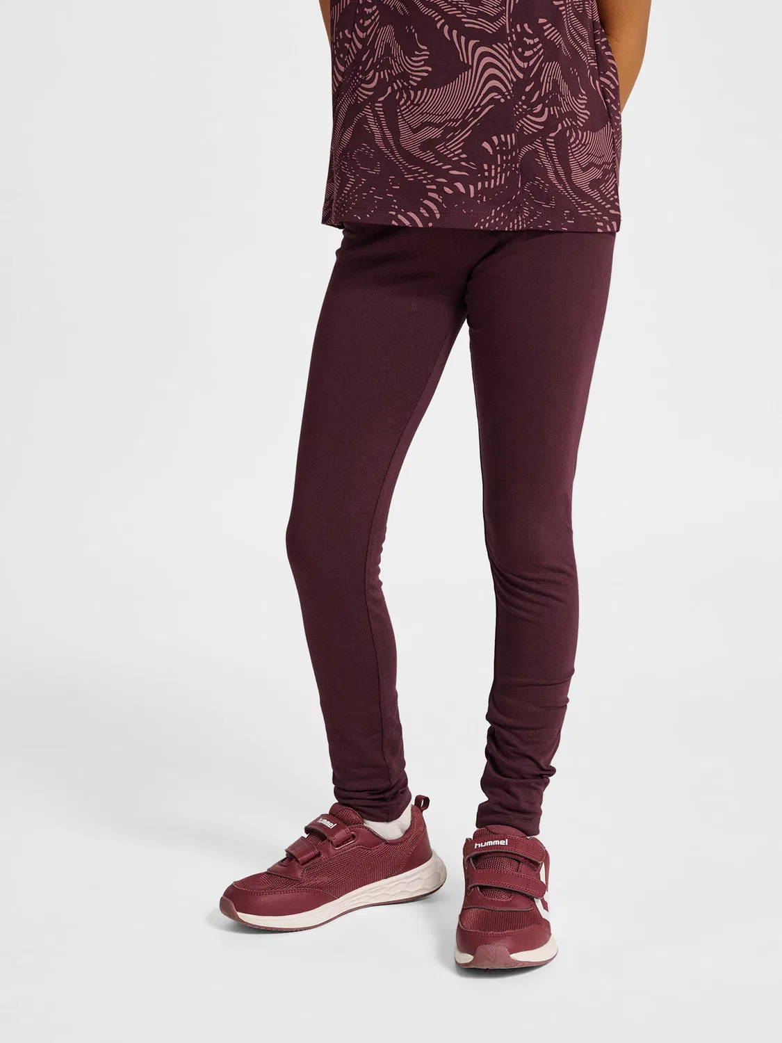 Детские леггинсы с принтом Hmljr Warmup Lifestyle Hummel, Rot / Konigliches Rot