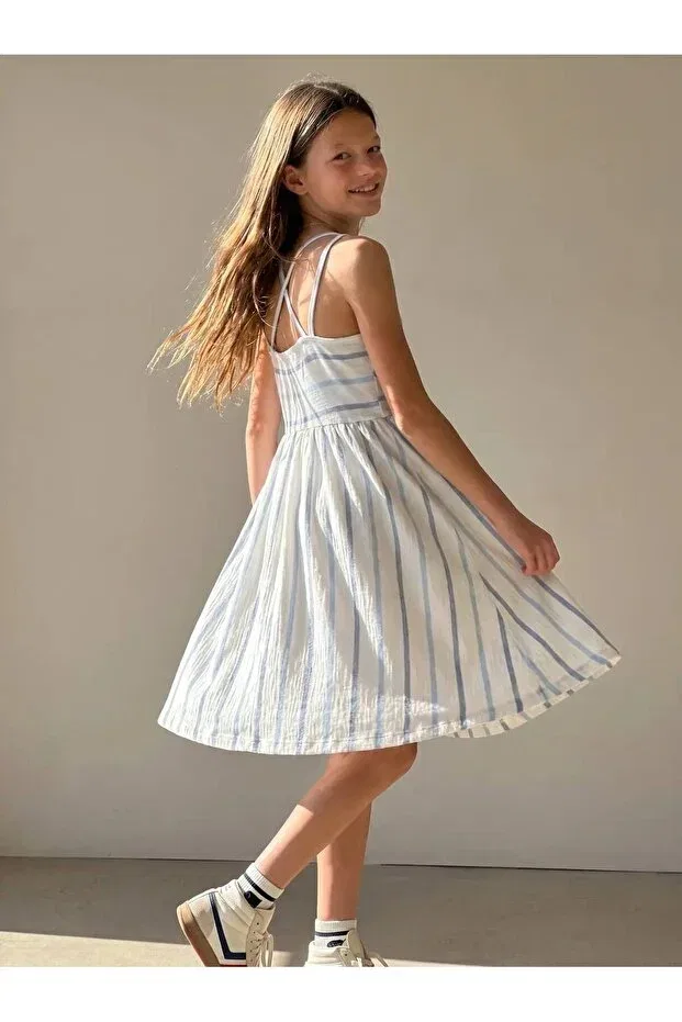 Детское платье для девочек с принтом Nzm Kids, Multicolor