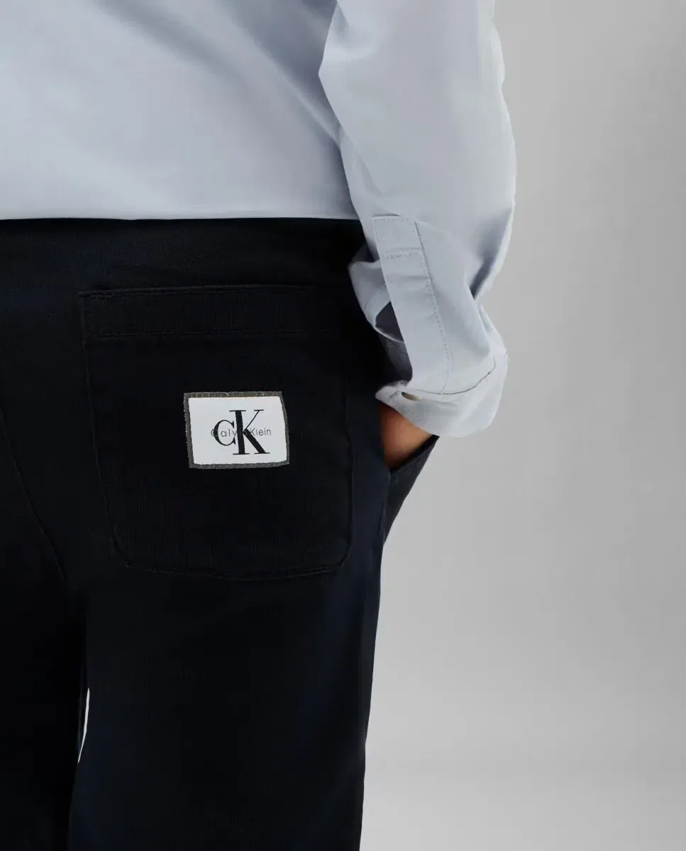 Детские брюки для мальчиков текстурированные Chinos Calvin Klein, Negro — фото 4