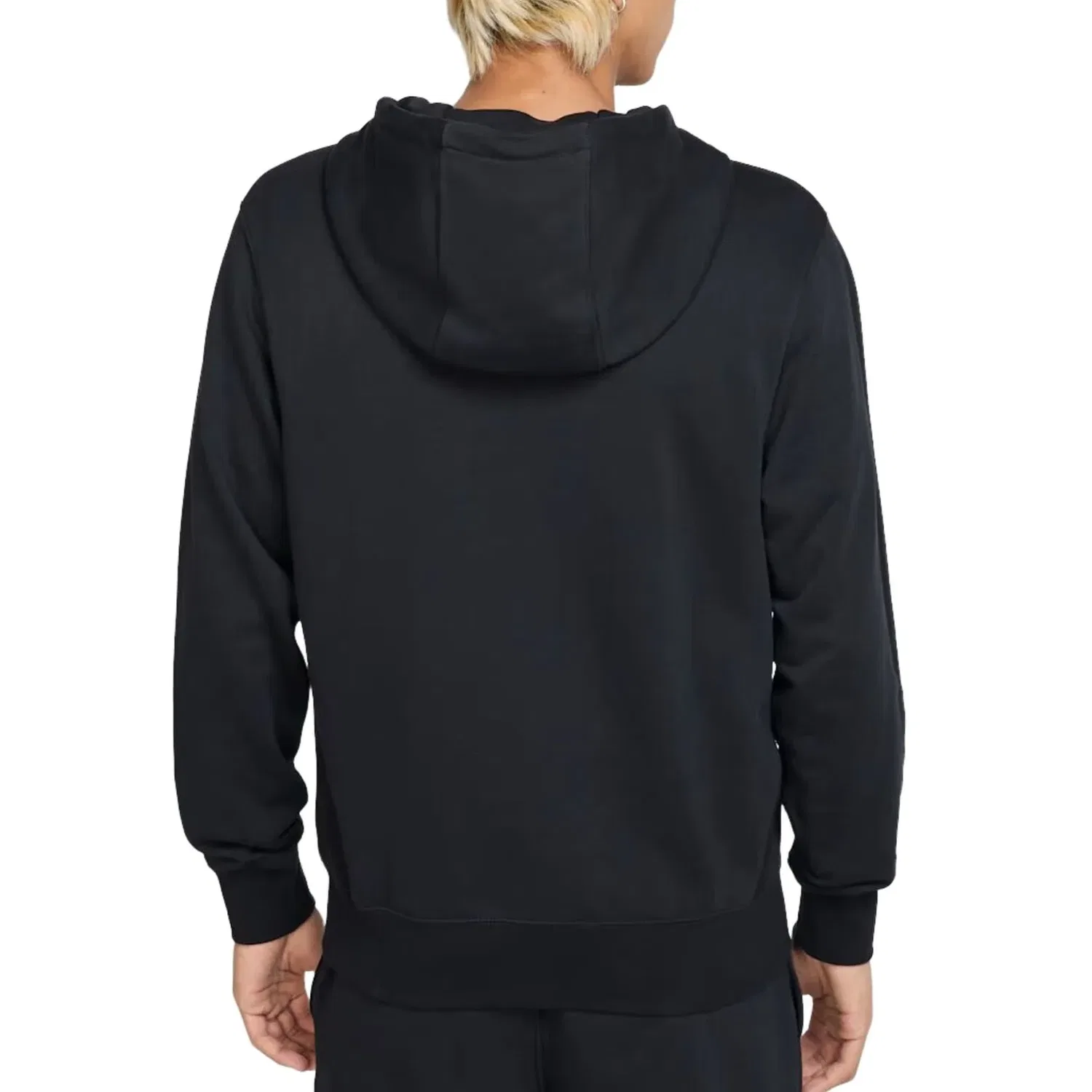 Мужское худи Club Zip-up Terry Hooded Top 'Black White' Nike, Black/White — фото 2