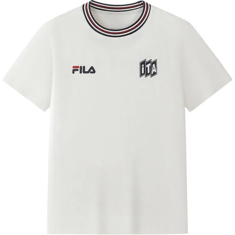 Детская футболка с круглым вырезом FILA KIDS, Cloud White — фото 4