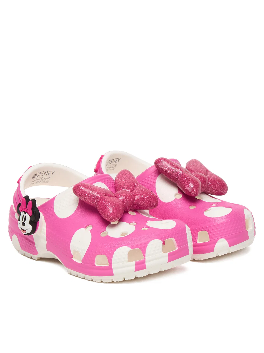 Шлепанцы для девочки Minnie Mouse Cls Clg Crocs, розовый — фото 2