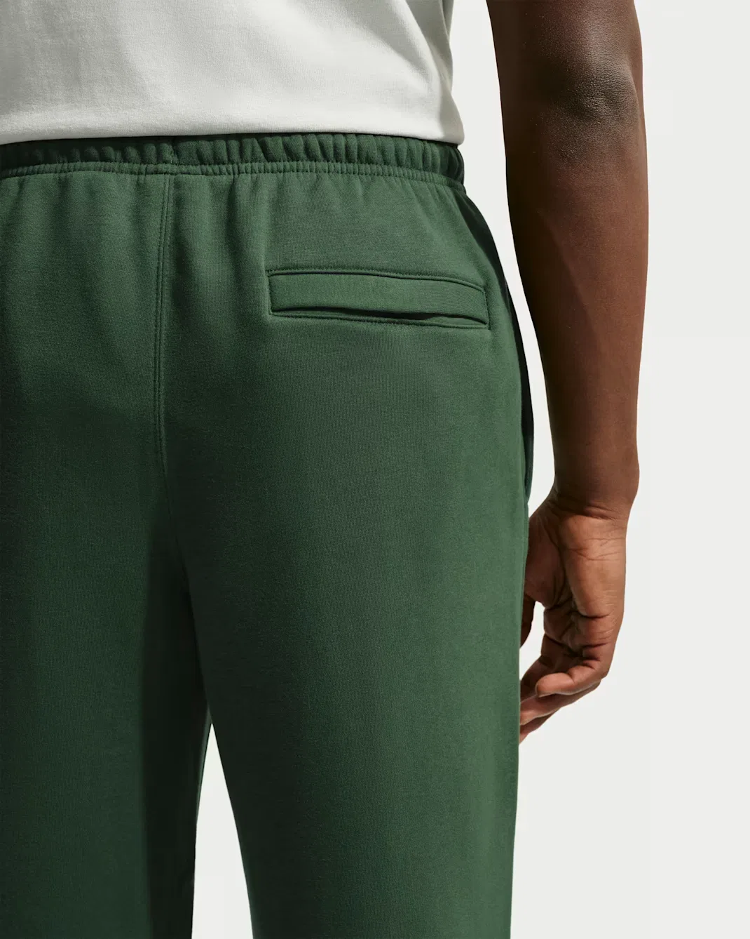 Мужские флисовые брюки на резинке Nike Sportswear Club, Fir/Fir/White — фото 3