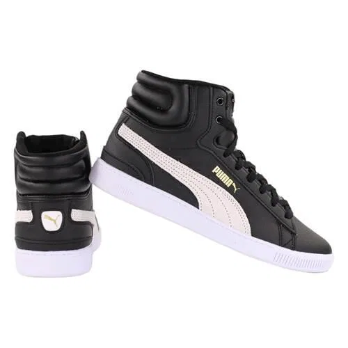 Детские кроссовки с высоким берцем Puma Vikky v3 Mid, Schwarz — фото 3