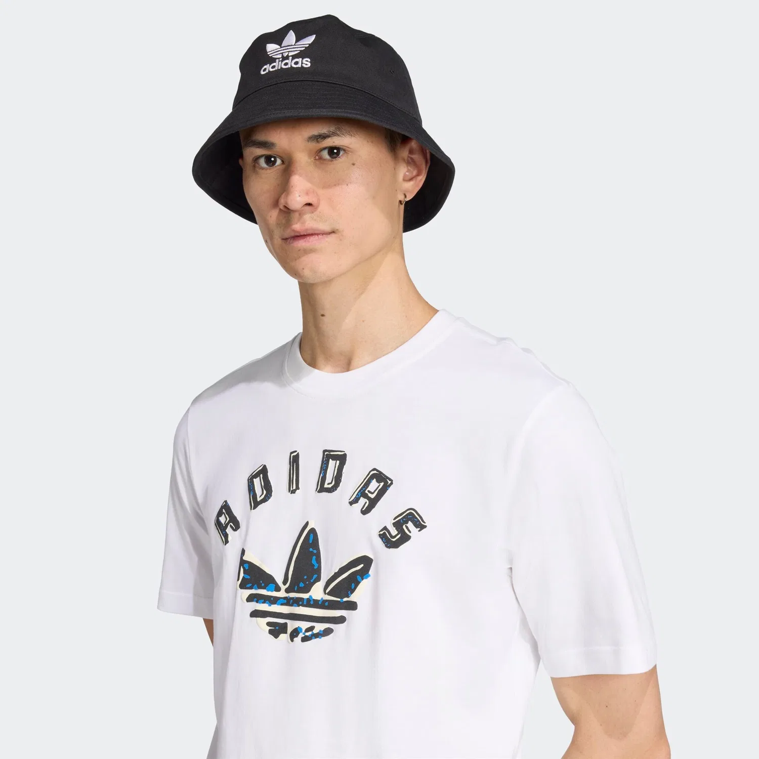 Мужская футболка с принтом Adidas Originals, White — фото 2