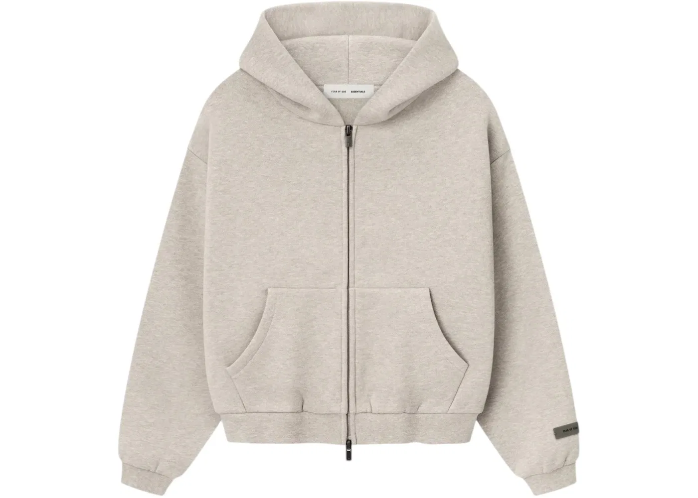 Детская худи на молнии Classic Fleece Zip-Up Fear of God, Heather Stone