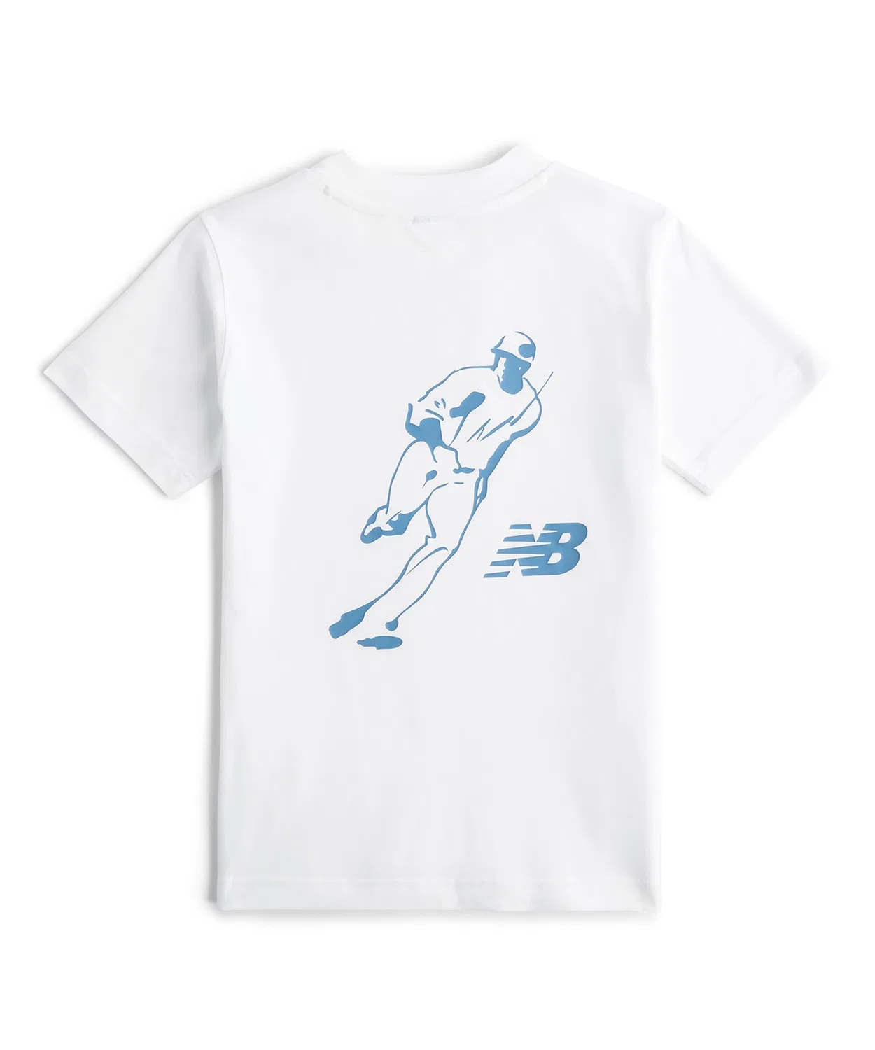 Детская футболка с коротким рукавом с принтом Always On Logo New Balance, White — фото 2