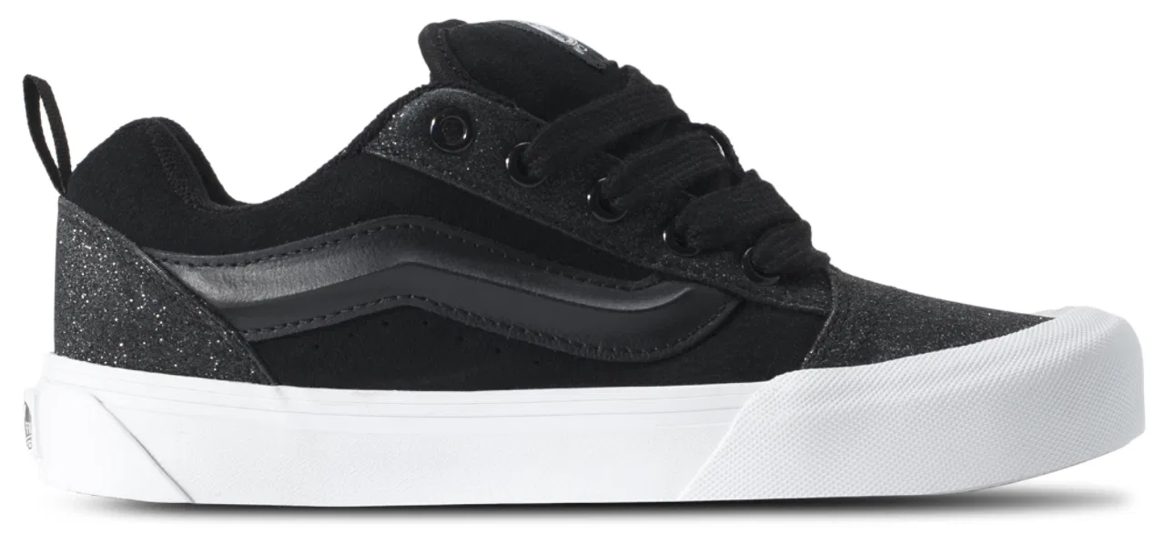 Кеды для девочек Knu Skool Vans, черный/белый