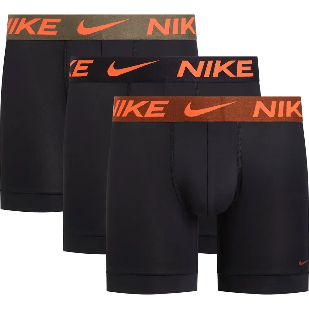 Мужские боксеры из микрофибры с технологией Dri-FIT Nike, Black