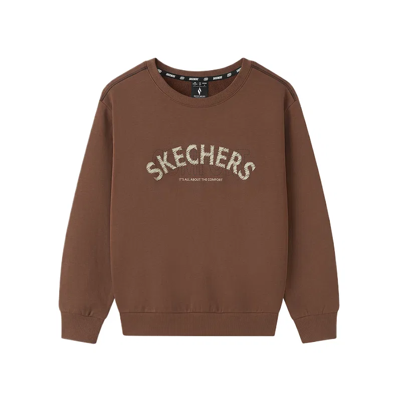 Детский свитшот с круглым вырезом Skechers, Cocoa Brown