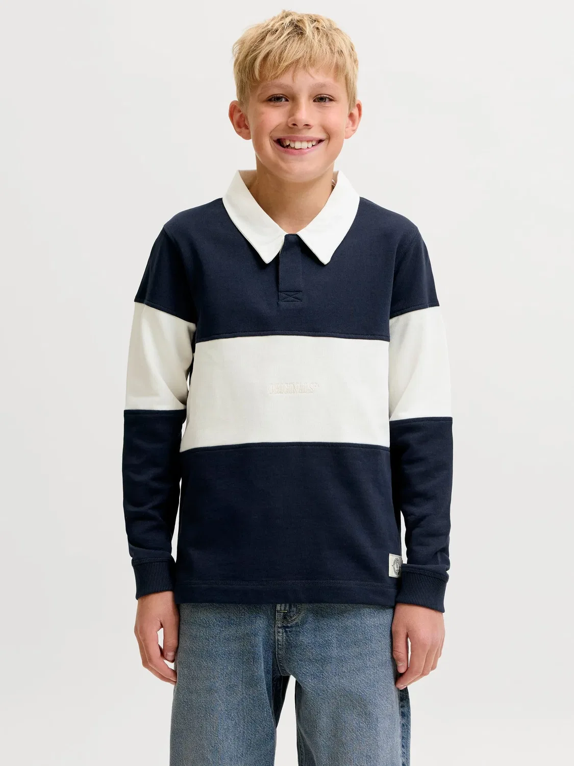 Свитшот с принтом Sky Captain Jack & Jones Junior, голубой — фото 3