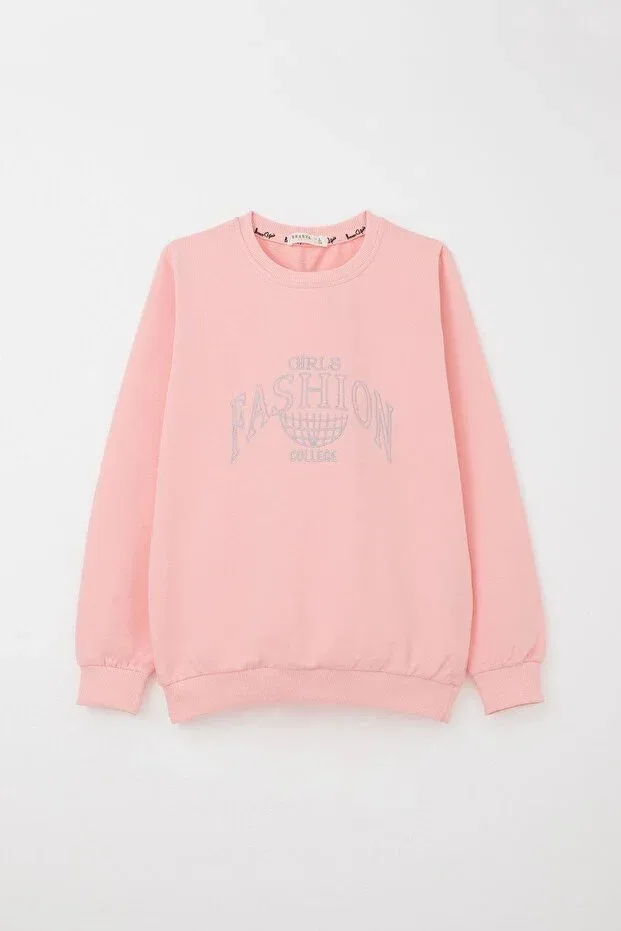 Детский спортивный комплект для девочек с принтом Sportswear Breeze, Pink — фото 2