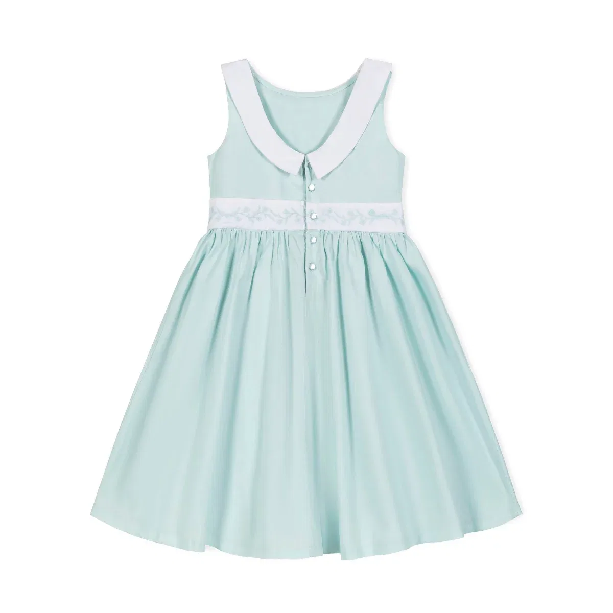 Детское платье для девочек с вышивкой Heirloom Hope & Henry, Pale Green — фото 3