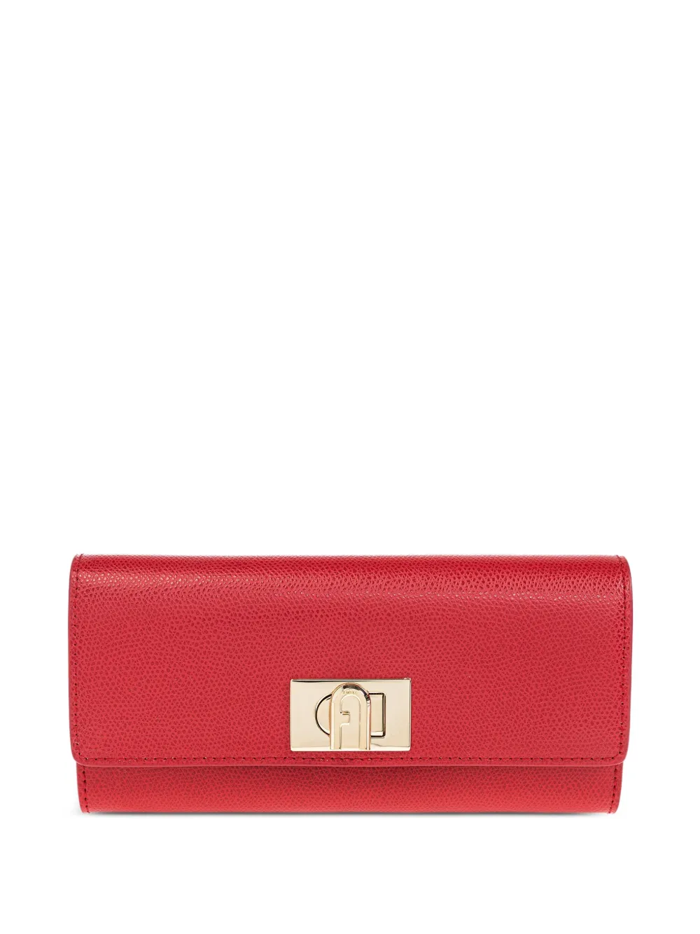 

Кожаный кошелек с замком 1927 года Furla, красный