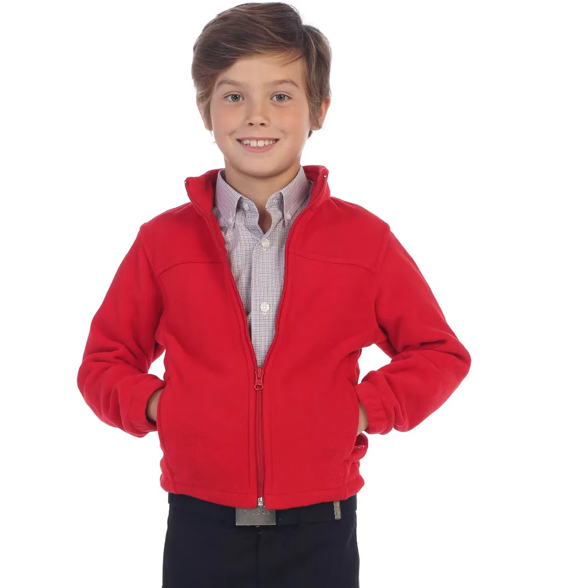 Куртка на молнии Polar Fleece GIOBERTI, Red — фото 2
