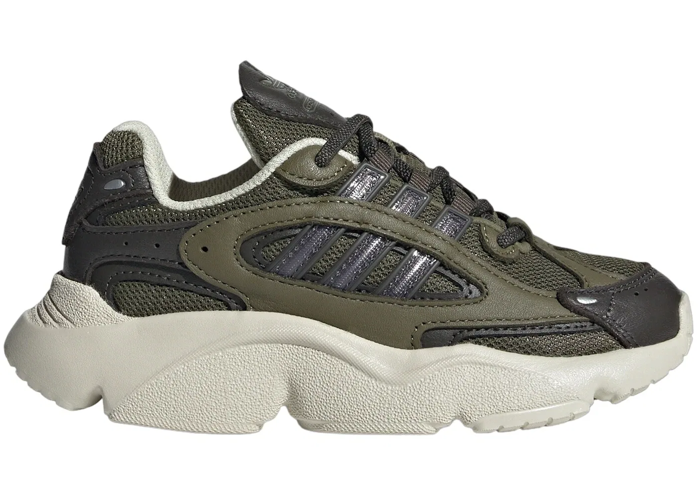 Детские кроссовки повседневные Adidas Ozmillen, Focus Olive/Shadow Olive/Aluminium