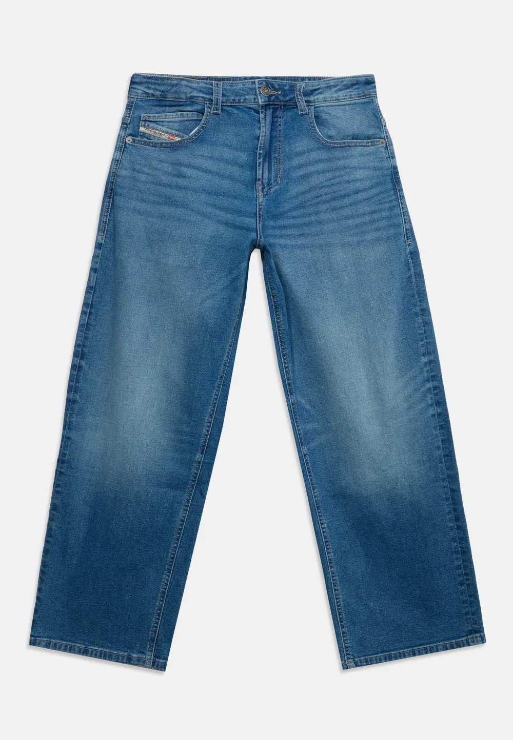 Унисекс - джинсы зауженного кроя Diesel, Blue Denim