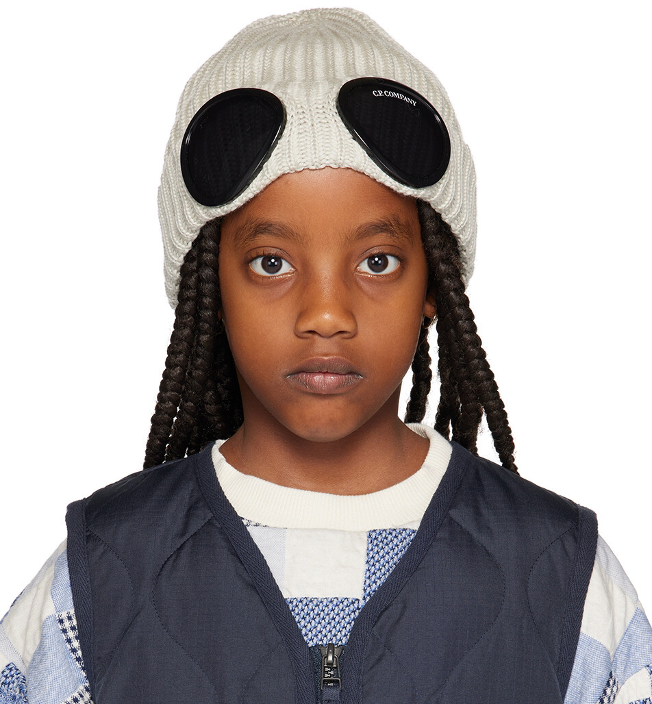 

Детская шапка с очками Off-White C.P. Company Kids