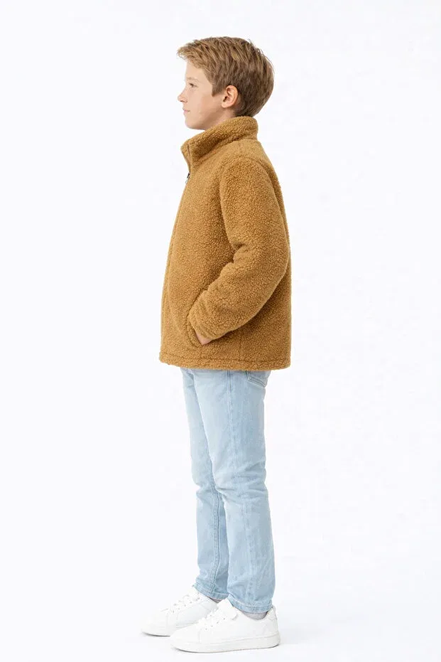 Детская куртка для девочек с длинным рукавом Esila Kids, Brown — фото 3