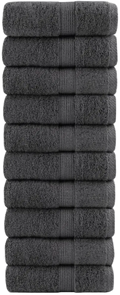 Махровые салфетки FWIKDUN из 100% кольцевой пряжи, 50 шт, 15x21 см, Anthrazit