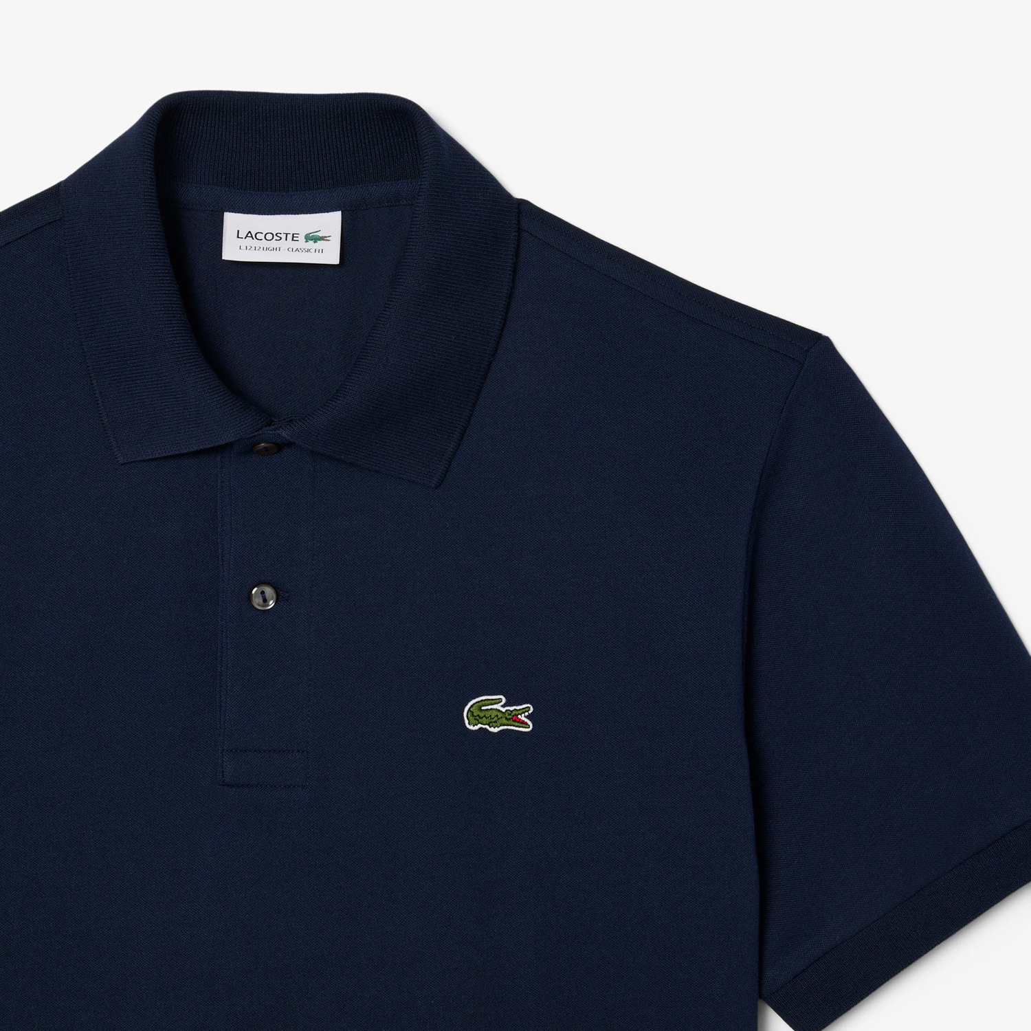 Поло Lacoste Classic Fit L.12.12 Light, темно-синий — фото 2