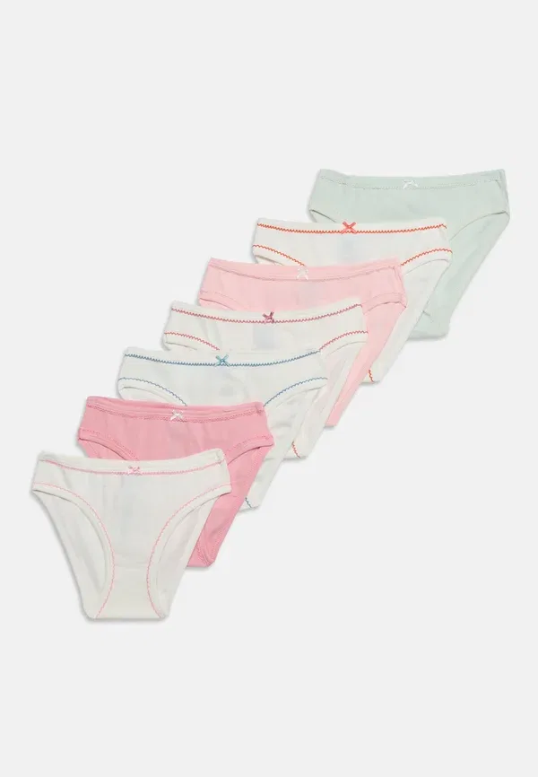 Комплект трусов 7 штук из хлопка, Moteriskos kelnaites zemu liemeniu Petit Bateau, Pink, Lilac, Green, зеленый/розовый/сиреневый