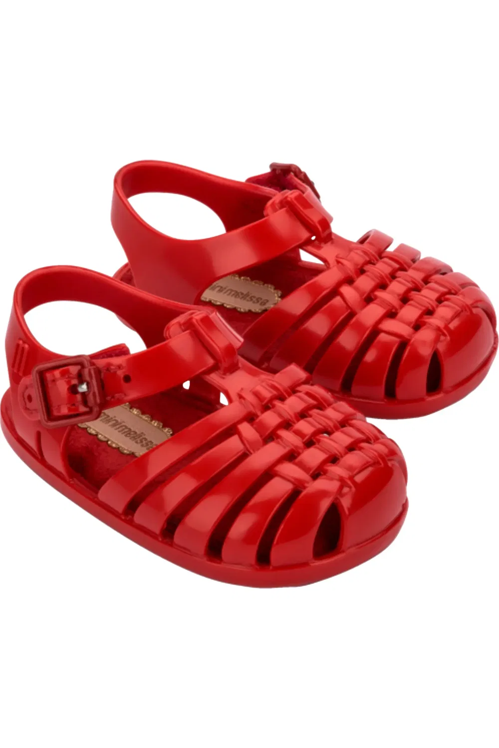 Детские сандалии рыбацкие на амортизирующей стельке My First Possession Fisherman Mini Melissa, красный