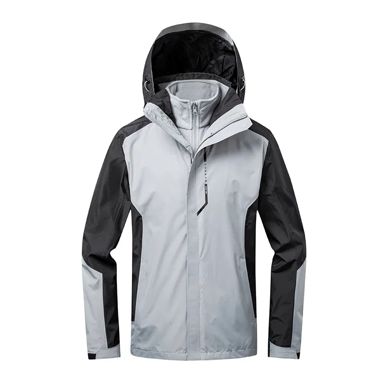 Детская ветрозащитная куртка с капюшоном Mist Gray Black TOREAD, Mist Gray