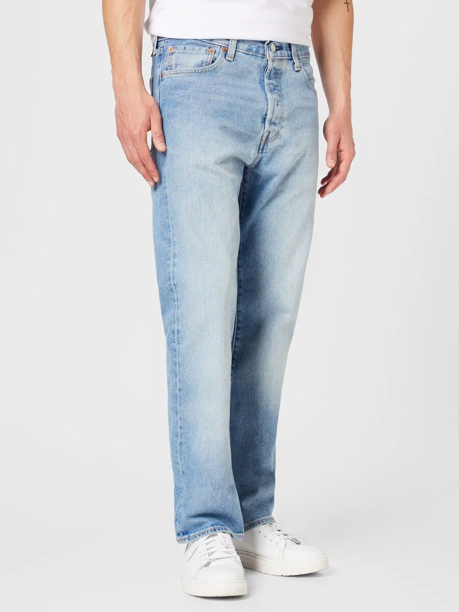 Джинсы LEVI'S Regular '501 Levi's' светло-голубого цвета — фото 3