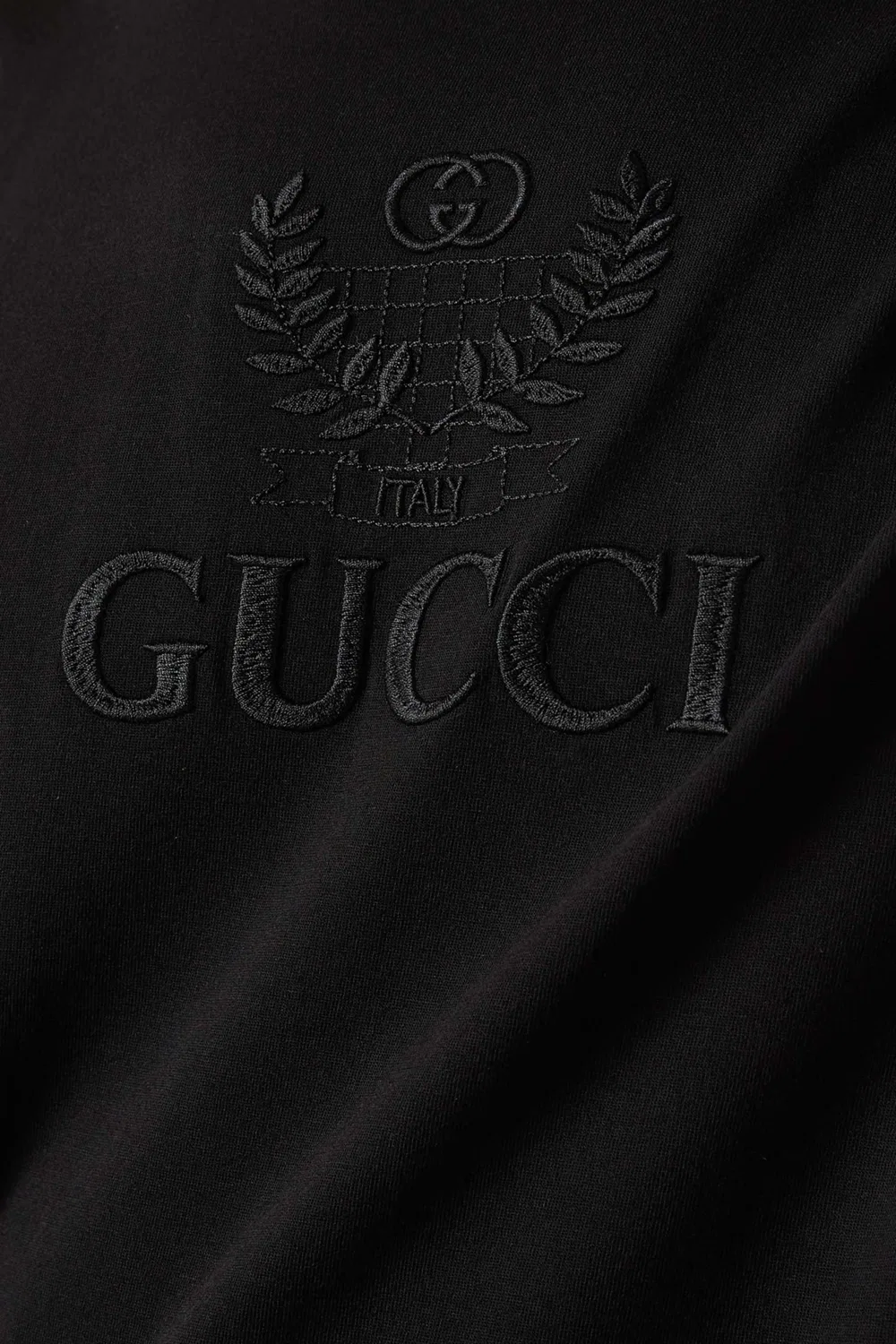 Футболка с коротким рукавом с вышитым логотипом Gucci — фото 4