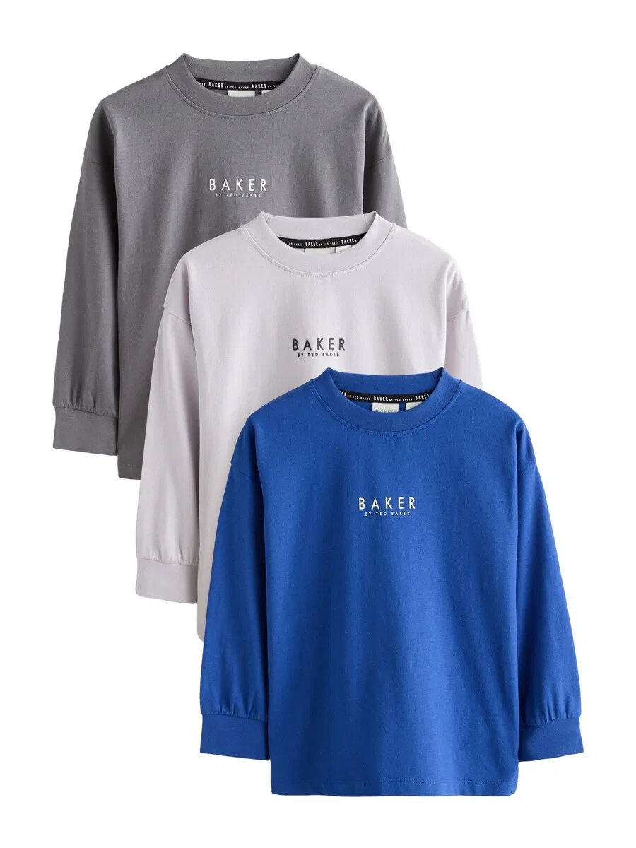 Топ Baker by Ted Baker синего, темно-серого и натурального белого цветов