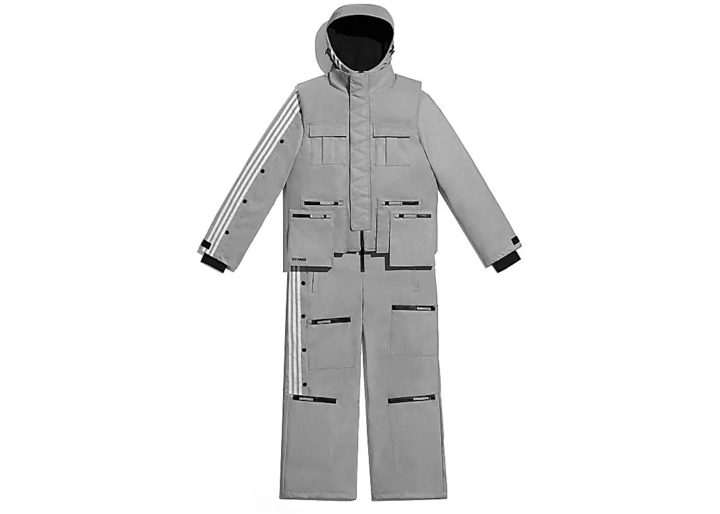 Универсальный комбинезон с принтом Flight Suit Adidas, Silver Metallic