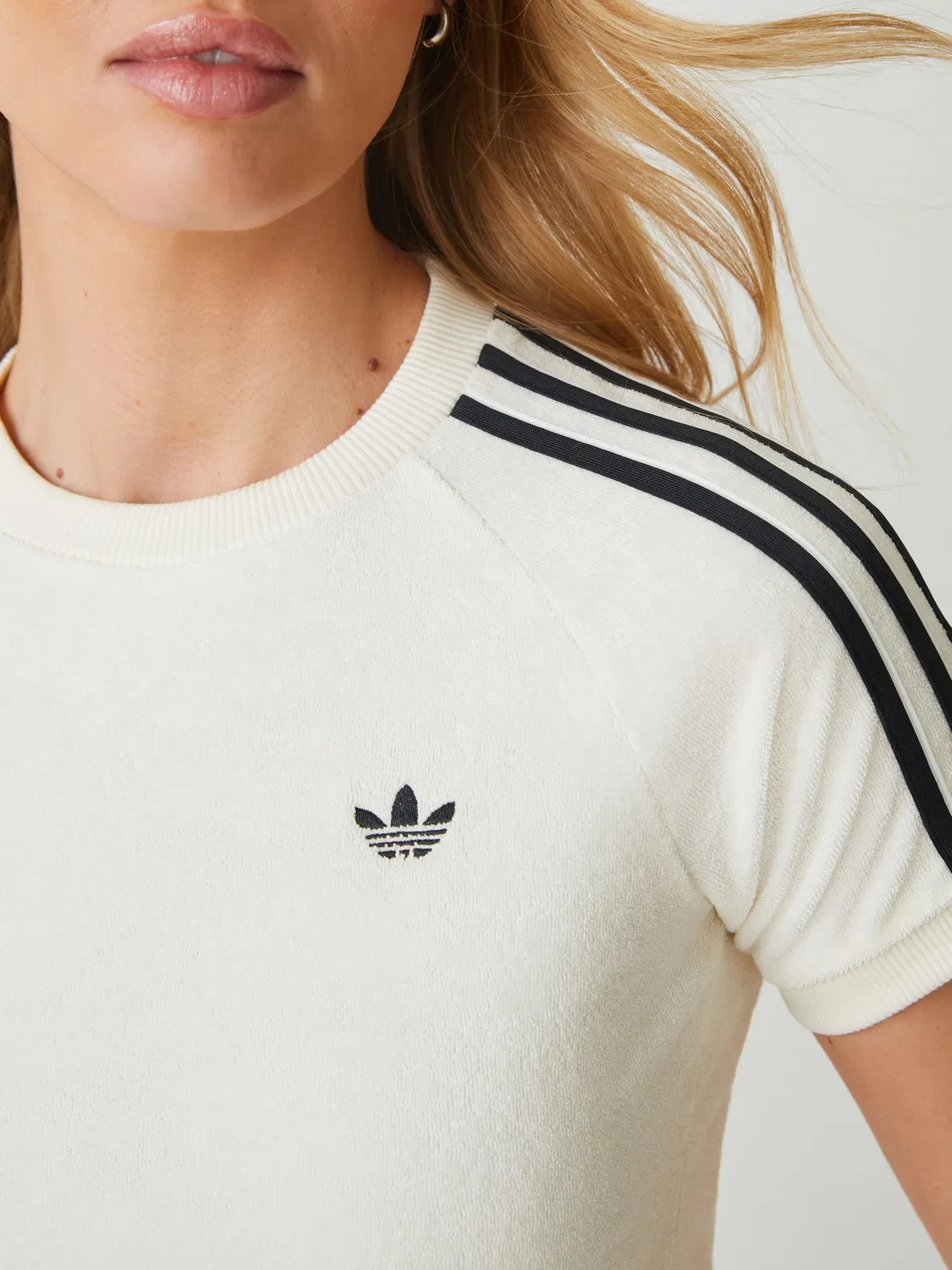 Футболка махровая Cali, adidas Originals, белый — фото 4