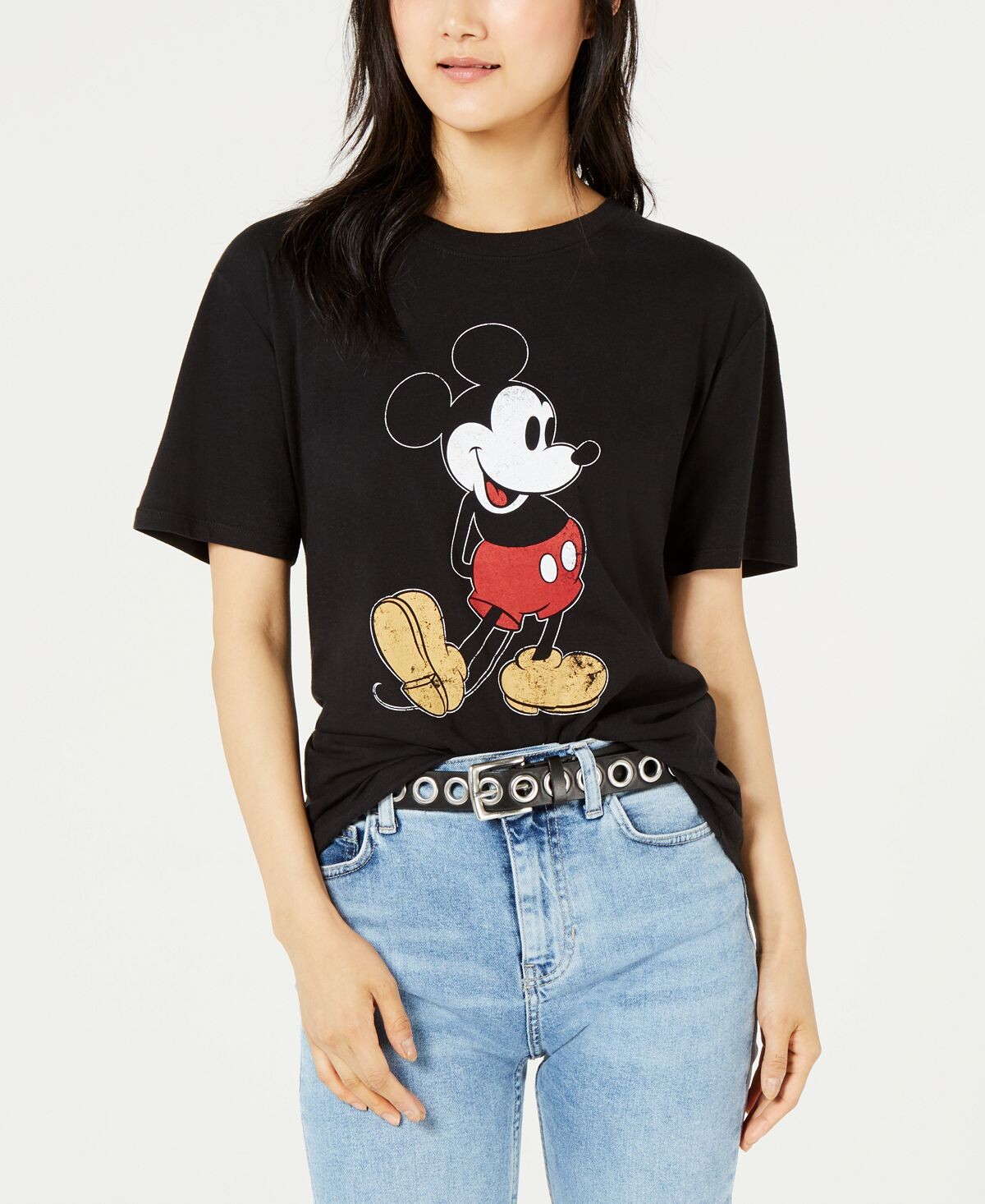 

Футболка для юниоров с изображением микки Disney, черный
