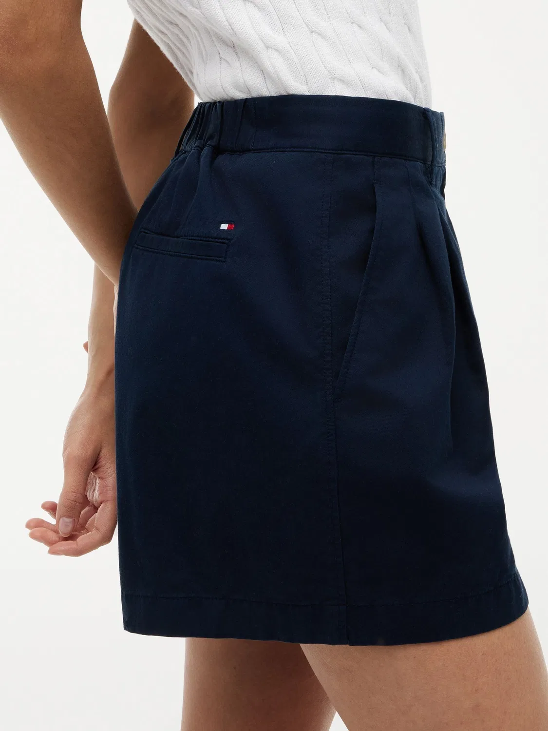 Шорты чинос, расклешенные Tommy Hilfiger, синий — фото 4