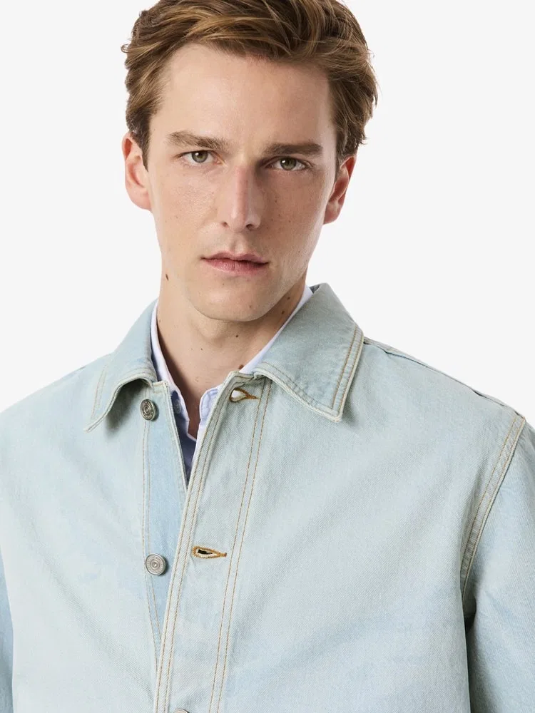 Мужская рубашка с принтом Holiday CH9211 LACOSTE, Royal Blue — фото 2
