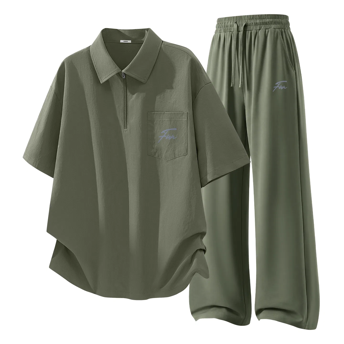 Детский спортивный комплект из 2 предметов B Changshe Signature MINISO, Army Green