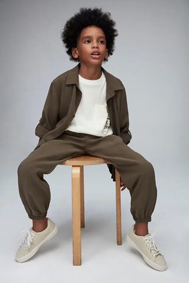 Детская рубашка для мальчиков хлопковая Orly Generic Brands, Khaki