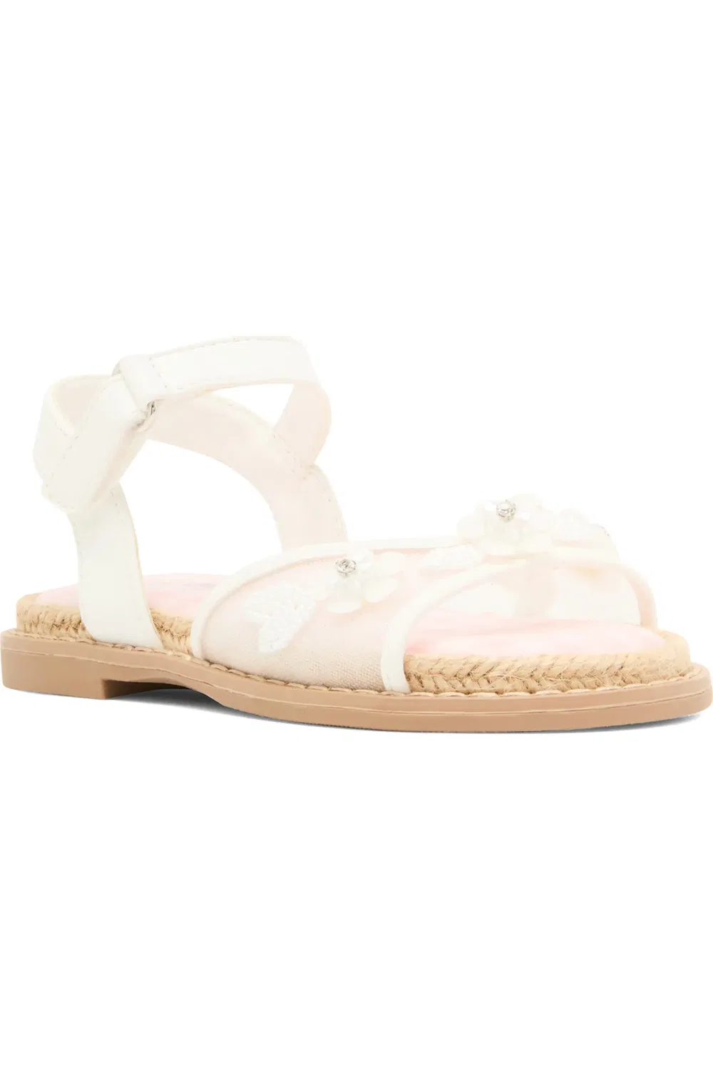 Сандалии детские с цветочными украшениями TKinsley Steve Madden, белый