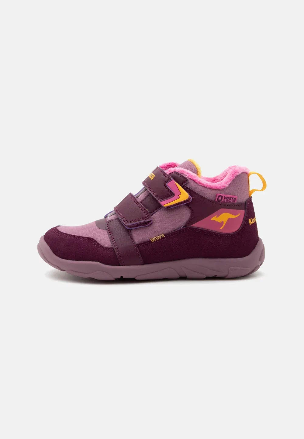 K bxk grashopper средней босиком, унисекс - высокие кроссовки Kangaroos, Blackberry/Pop Pink