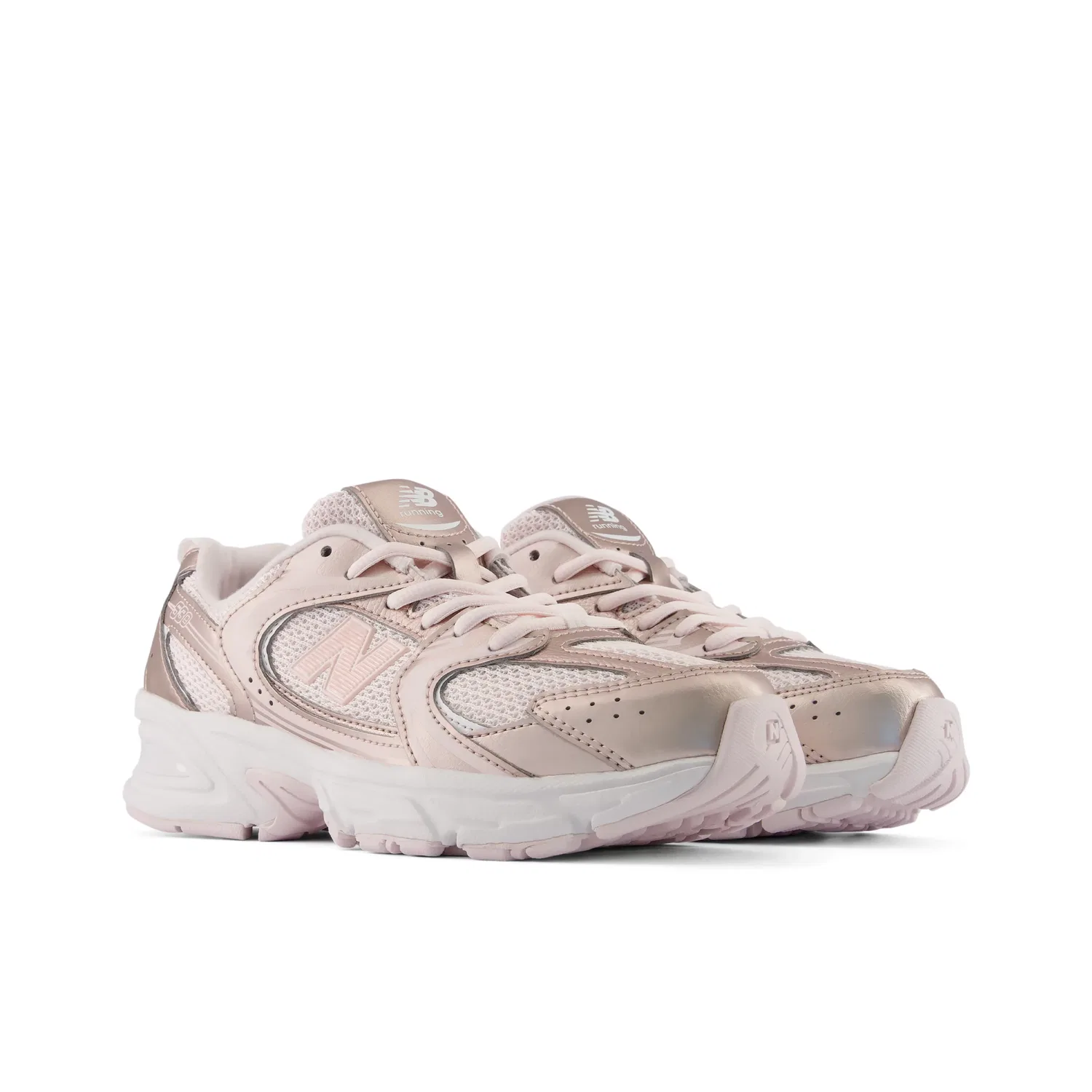 Детские кроссовки с шнуровкой 530 Lace New Balance, Shell Pink With Pink Salt — фото 2