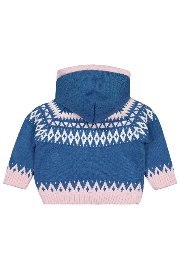 Детский кардиган с принтом Ethnic patterned cardigan Civil Girls, Oil — фото 2