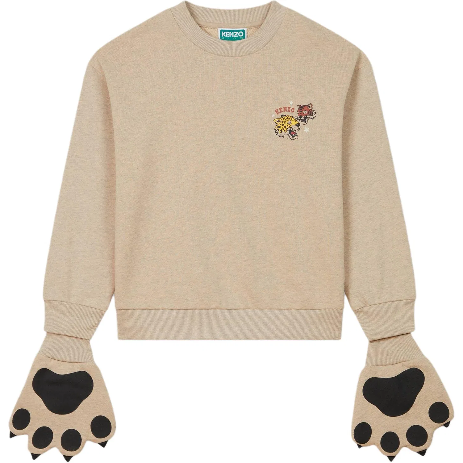 Детский свитшот с круглым вырезом Light Gray KENZO